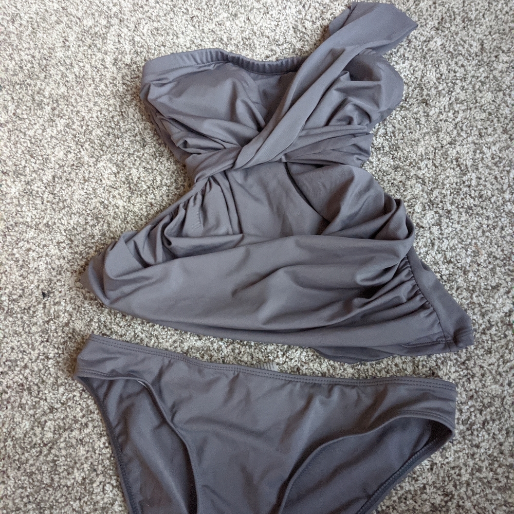 Tankini 2pc Gray Size M